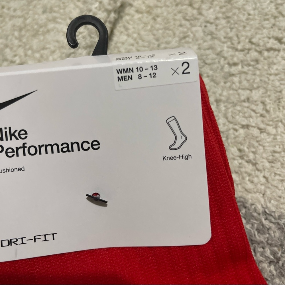 Nike Red Dri-FIT Athletic Socks - Picture 3 of 6